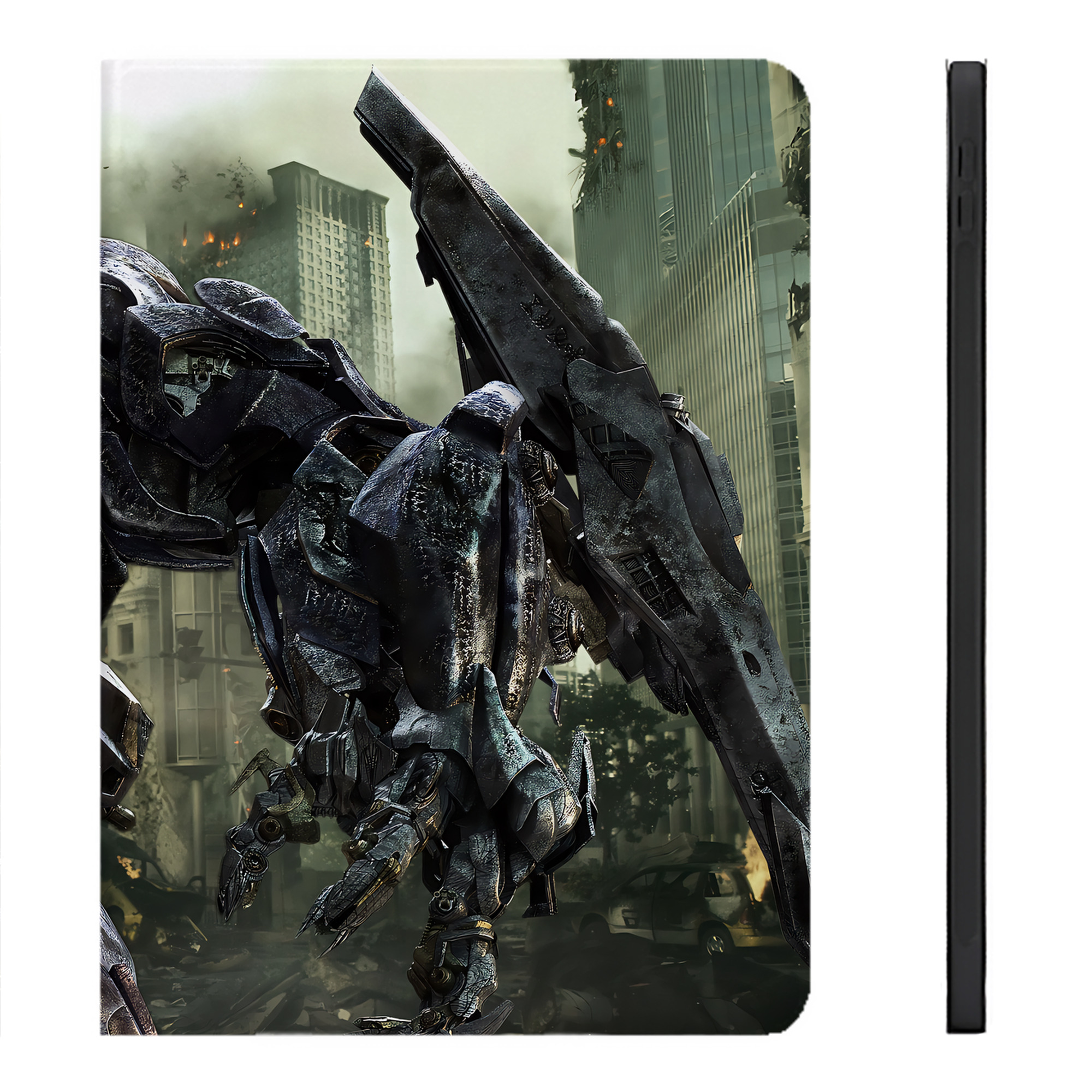 （画像用） Transformers トランスフォーマー IPadケース ペンホルダー付き ブックスタイルデザイン